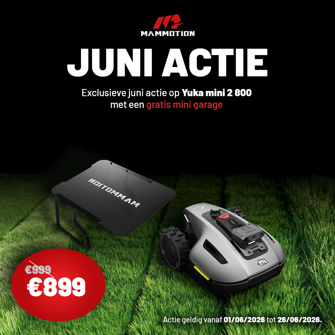 Mammotion YUKA mini 2 800 met garage mini